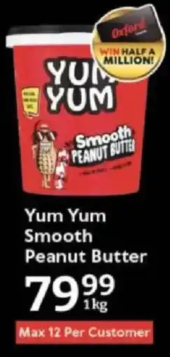 Oxford Freshmarket Yum Yum Smooth Peanut Butter offer