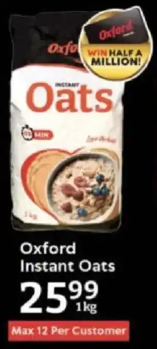 Oxford Freshmarket Oxford Instant Oats offer