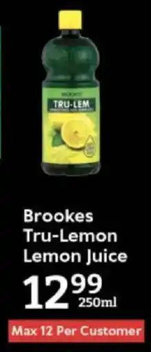 Oxford Freshmarket Brookes Tru-Lemon Lemon Juice offer