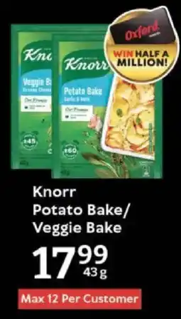 Oxford Freshmarket Knorr Potato Bake/ Veggie Bake offer
