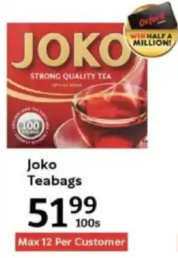 Oxford Freshmarket Joko Teabags offer