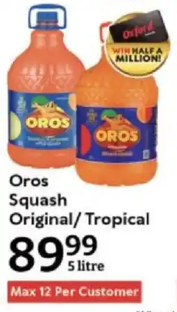 Oxford Freshmarket Oros Squash Original/ Tropical offer