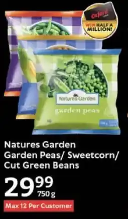 Oxford Freshmarket Natures Garden Garden Peas/ Sweetcorn/ Cut Green Beans offer