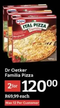 Oxford Freshmarket Dr Oetker Familia Pizza offer