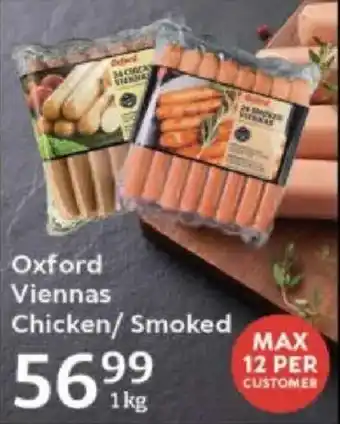 Oxford Freshmarket Oxford Viennas Chicken/ Smoked offer