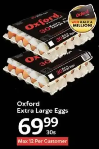 Oxford Freshmarket Oxford Extra Large Eggs offer