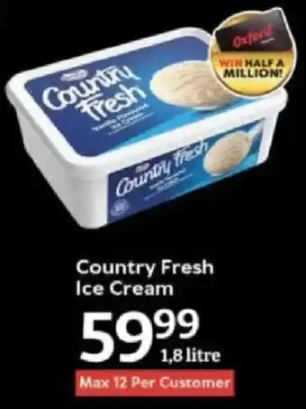 Oxford Freshmarket Country Fresh Ice Cream offer