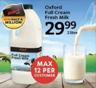 Oxford Freshmarket Oxford Full Cream Fresh Milk offer