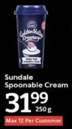 Oxford Freshmarket Sundale Spoonable Cream offer