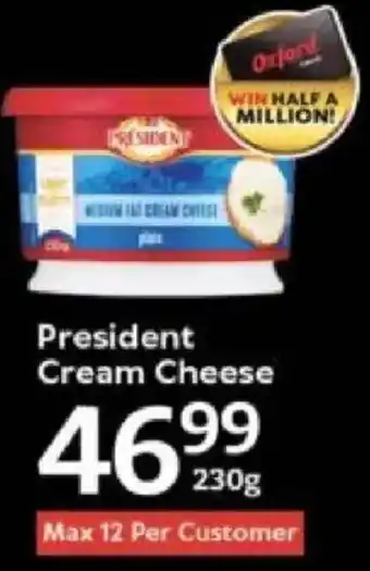 Oxford Freshmarket President Cream Cheese offer