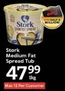 Oxford Freshmarket Stork Medium Fat Spread Tub offer