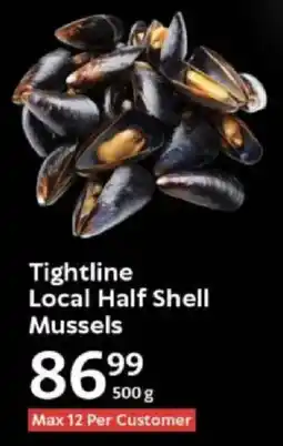 Oxford Freshmarket Tightline Local Half Shell Mussels offer
