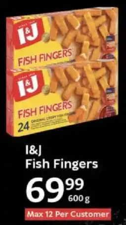 Oxford Freshmarket I&J Fish Fingers offer
