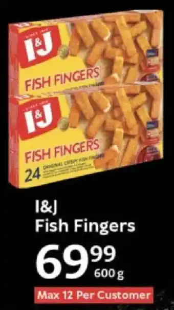 Oxford Freshmarket I&J Fish Fingers offer