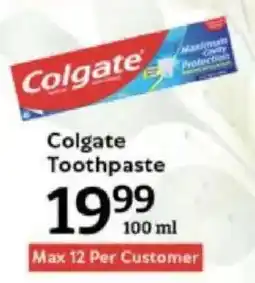 Oxford Freshmarket Colgate Toothpaste offer