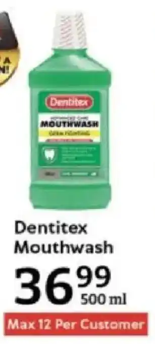 Oxford Freshmarket Dentitex Mouthwash offer