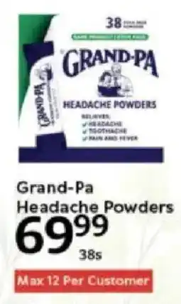Oxford Freshmarket Grand-Pa Headache Powders offer