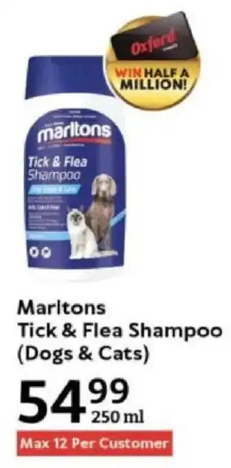 Oxford Freshmarket Marltons Tick & Flea Shampoo offer