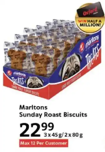 Oxford Freshmarket Marltons Sunday Roast Biscuits offer