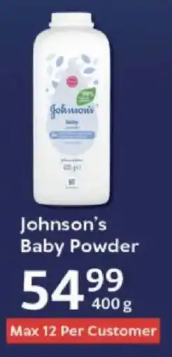 Oxford Freshmarket Johnson's Baby Powder offer