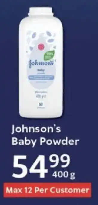 Oxford Freshmarket Johnson's Baby Powder offer