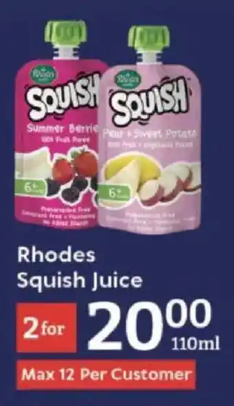 Oxford Freshmarket Rhodes Squish Juice offer