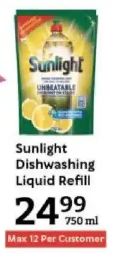 Oxford Freshmarket Sunlight Dishwashing Liquid Refill offer
