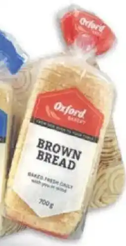Oxford Freshmarket Oxford Sliced/ Unsliced Brown Bread offer
