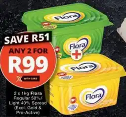 Checkers Hyper Flora Regular 50%/ Light 40% Spread offer