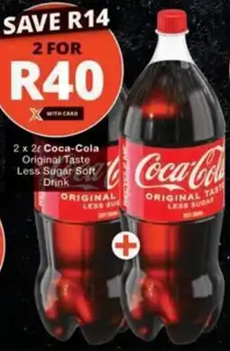 Checkers Hyper Coca-Cola Original Taste Less Sugar Soft Drink offer