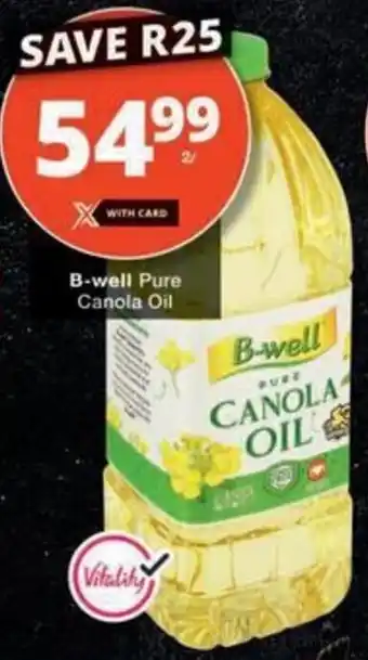 Checkers Hyper B-well Pure Canola Oil offer