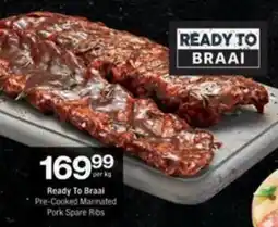 Checkers Hyper Ready To Braai Pre-Cooked Marinated Pork Spare Ribs offer