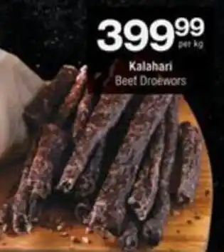 Checkers Hyper Kalahari Beef Droewors offer