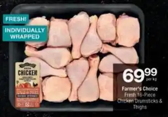 Checkers Hyper Farmer's Choice Fresh Chicken Drumsticks & Thighs offer