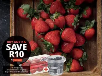 Checkers Hyper Strawberries/ Export Quality Blueberries offer