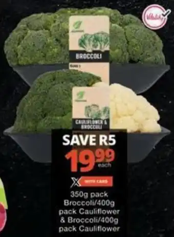 Checkers Hyper Broccoli/ Cauliflower & Broccoli/ Cauliflower offer