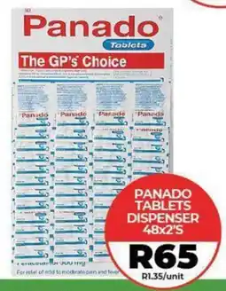 1UP Panado tablets dispenser offer