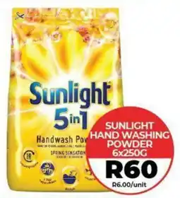 1UP Sunlight hand washing powder offer