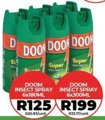 1UP Doom insect spray offer