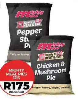 1UP Mighty meal pies offer