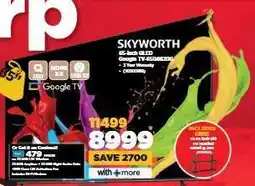 HiFi Corp SKYWORTH 65-Inch QLED Google TV-65Q6E20G offer