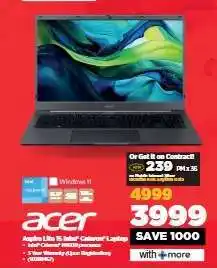 HiFi Corp Acer Aspire Lite 15 Intel Celeron Laptop offer