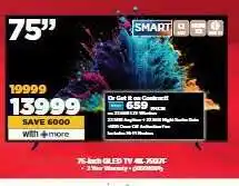 HiFi Corp 75-Inch QLED TV 4K-7507F offer