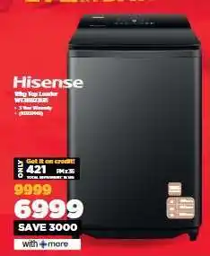 HiFi Corp Hisense 18kg Top Loader WTQ1802TUB offer