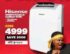 HiFi Corp Hisense 12000BTU Portable Air Conditioner W/WiFi offer