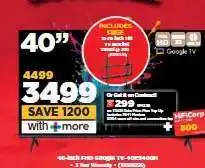 HiFi Corp 40-inch FHD Google TV offer