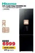 HiFi Corp Hisense 347L Combi Fridge H450BMI8-WD offer