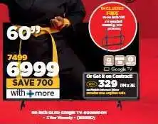 HiFi Corp 60-inch QLED Google TV-60Q6500H offer