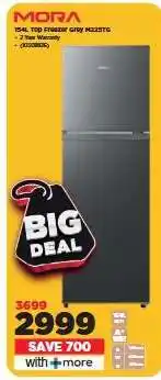 HiFi Corp MORA 154L TOP FREEZER GREY M225TG offer