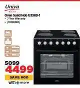 HiFi Corp Univa Oven Solid Hob U336B-1 offer
